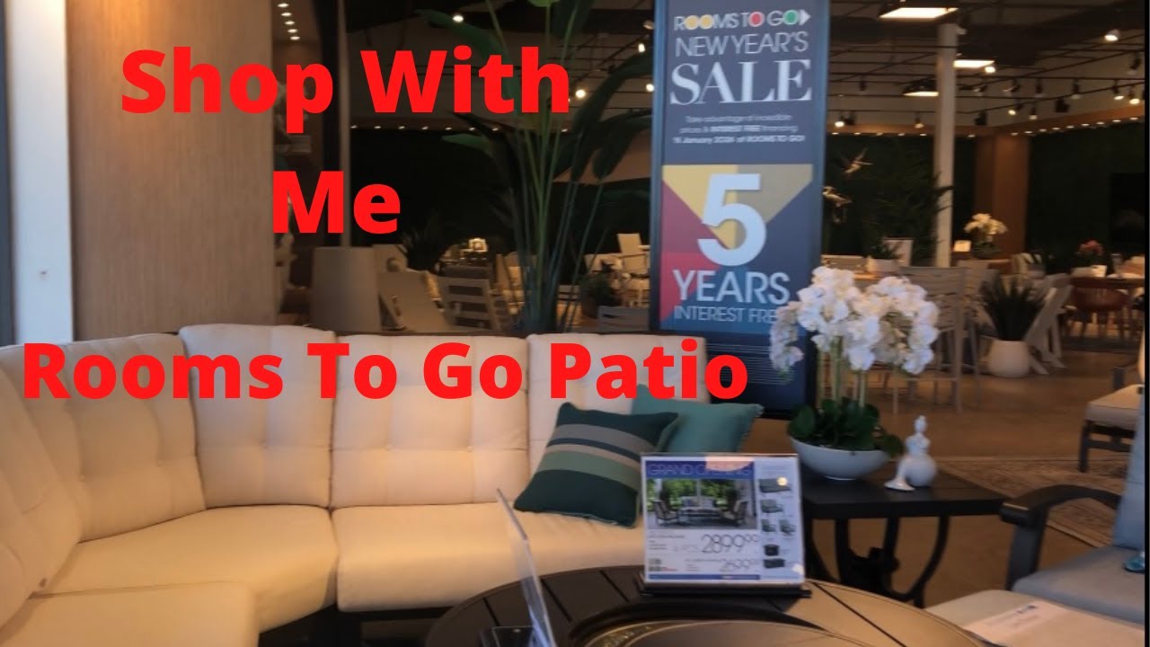 ROOMS TO GO PATIO |  SHOP WITH ME