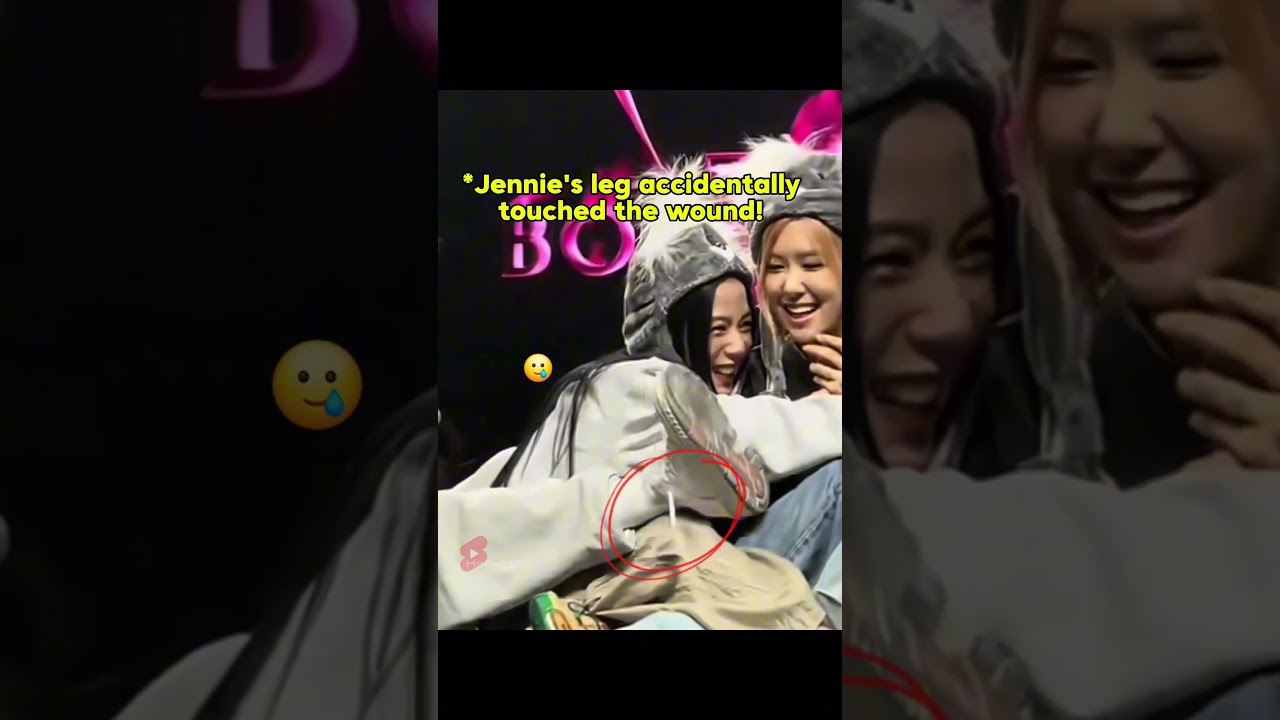 Rosé was so delicate when helping Jisoo not hurt her leg!!😍😍 #blackpink #jisoo #rosé #jennie #jisoo