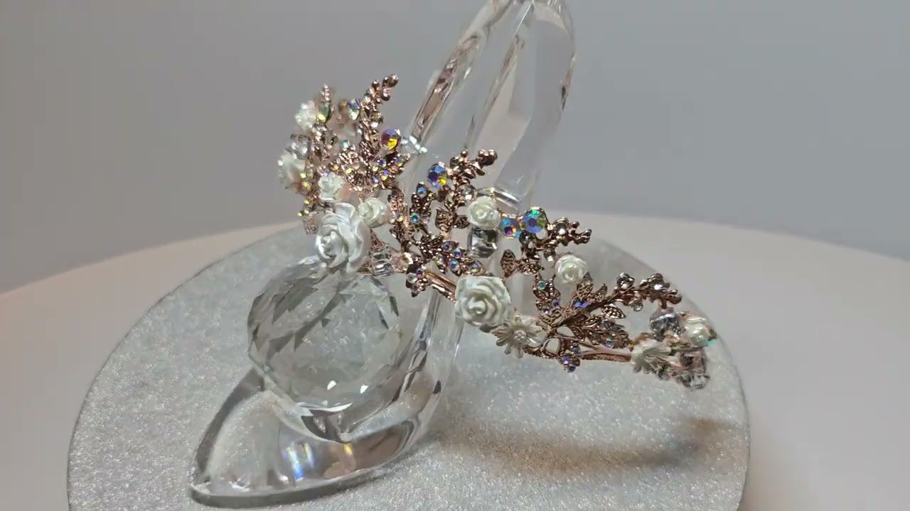 Rose Gold with Roses Tiara