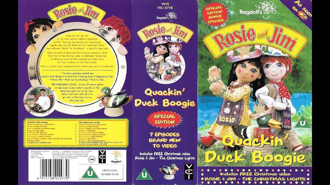 Rosie and Jim Quackin Duck Boogie Double VHS