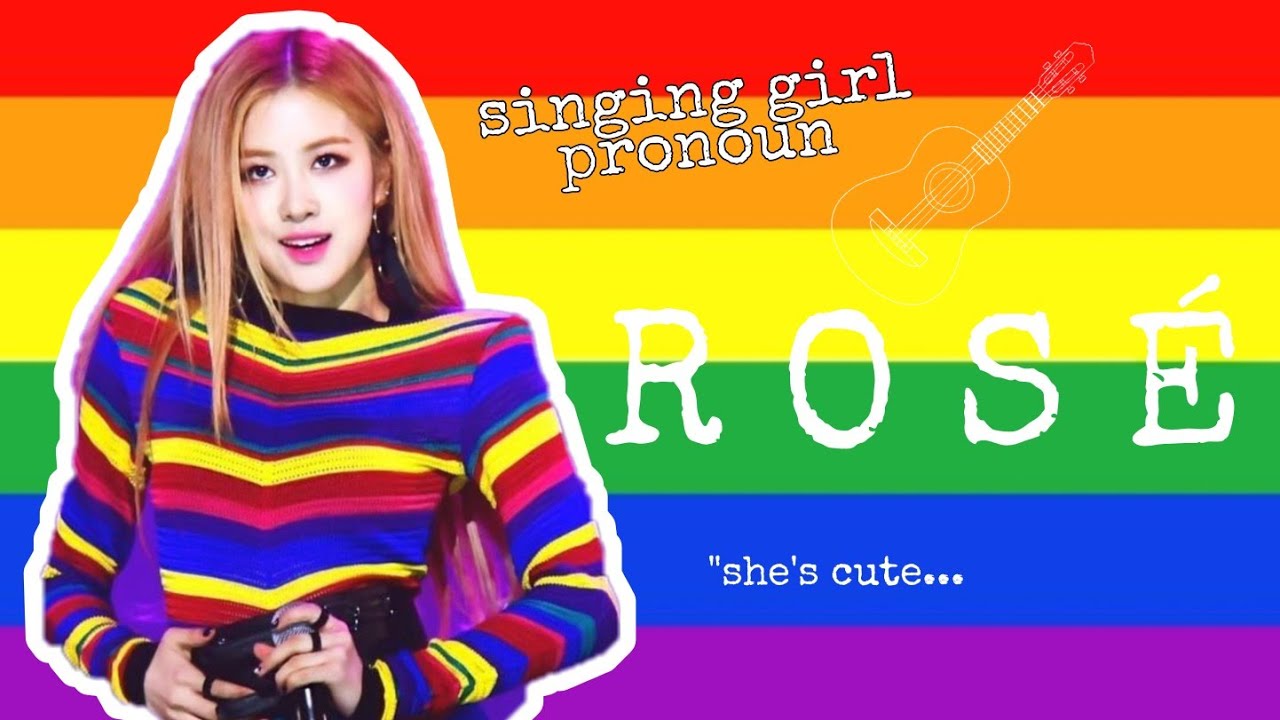 Rosé's gay behavior // showing support to the rainbow community 🌈