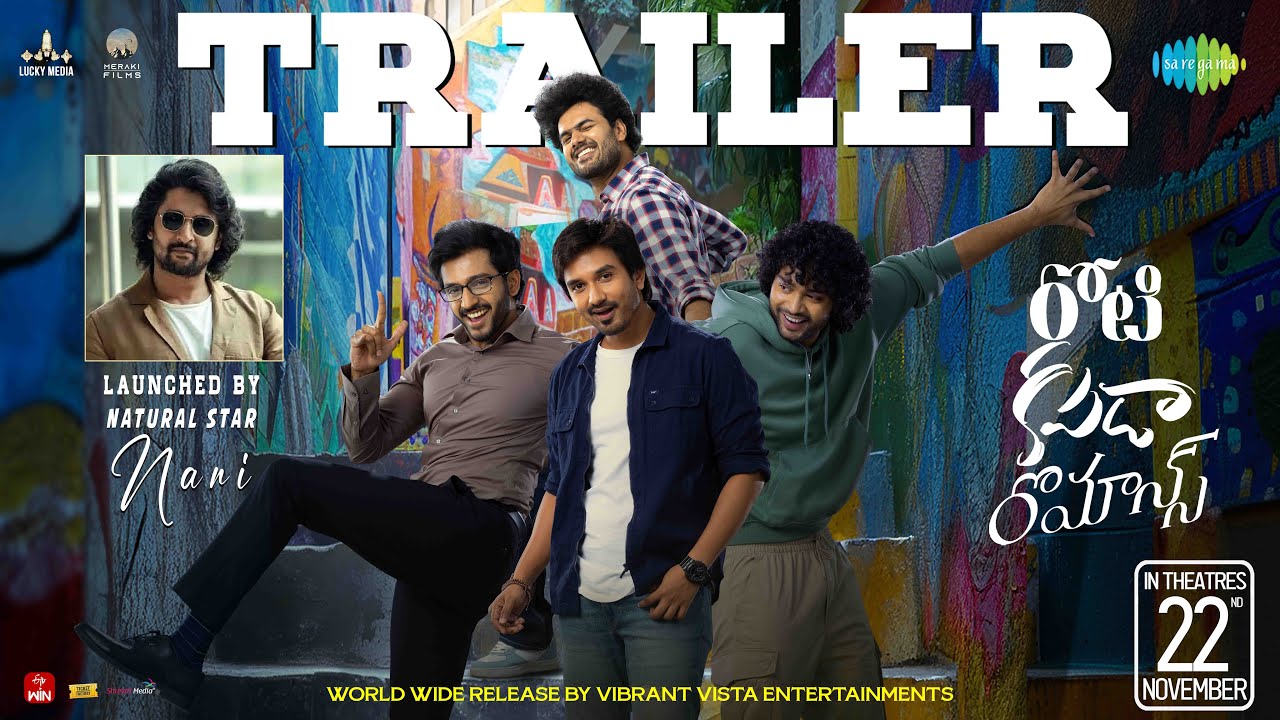 Roti Kapda Romance - Official Trailer | Bekkem Venugopal | Vikram Reddy | RR Dhruvan