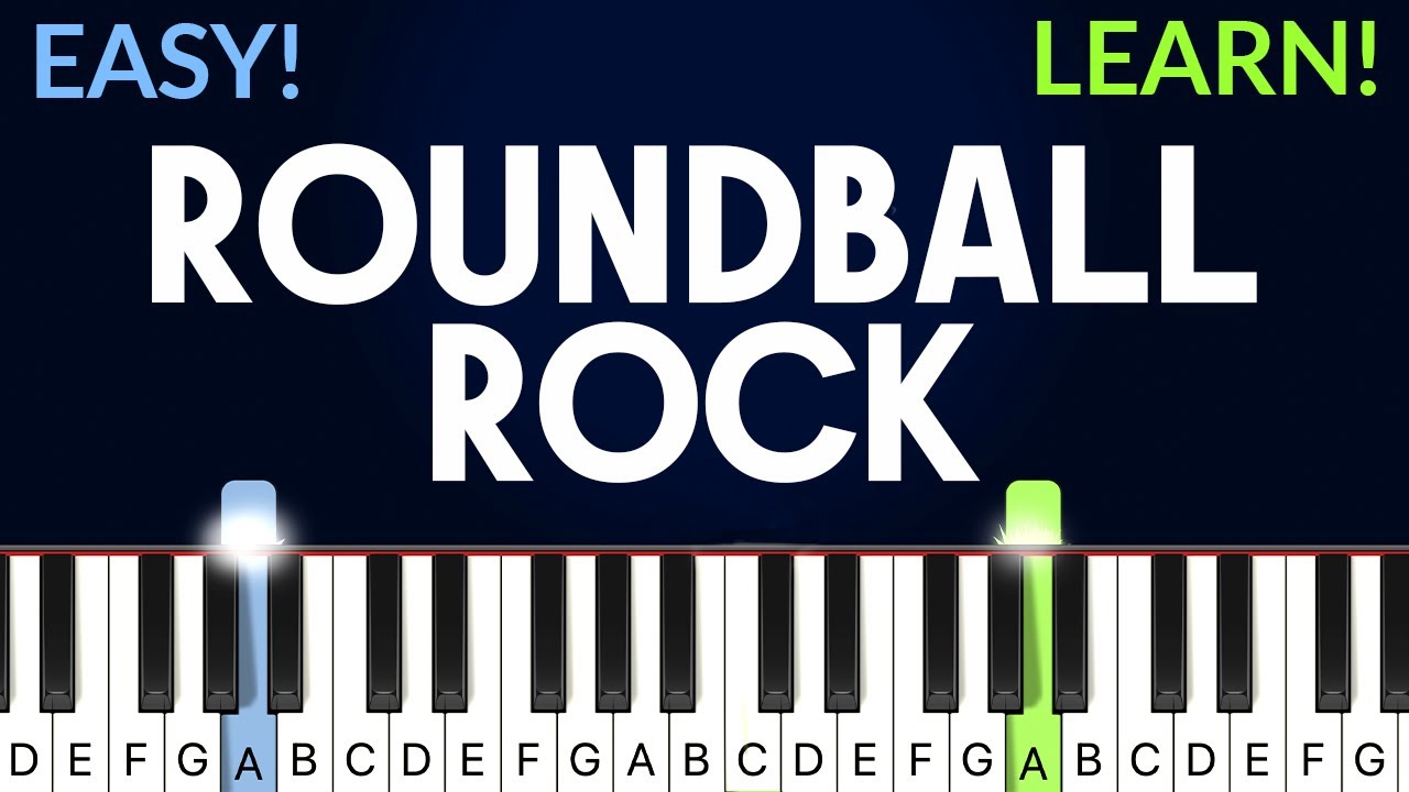 Roundball Rock - NBA on NBC Theme | EASY Piano Tutorial