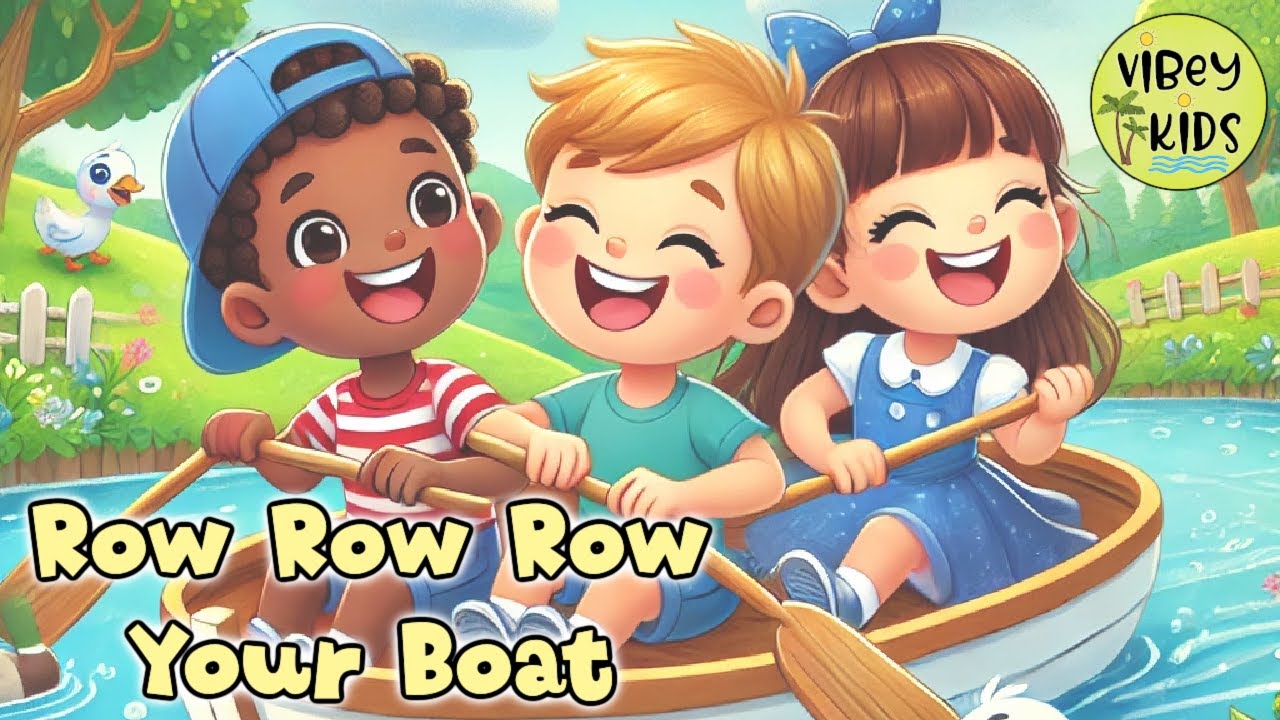 Row Row Row Your Boat | Sing & Dance Along | Nursery Rhymes & Kids Songs | Kids Education & Learning