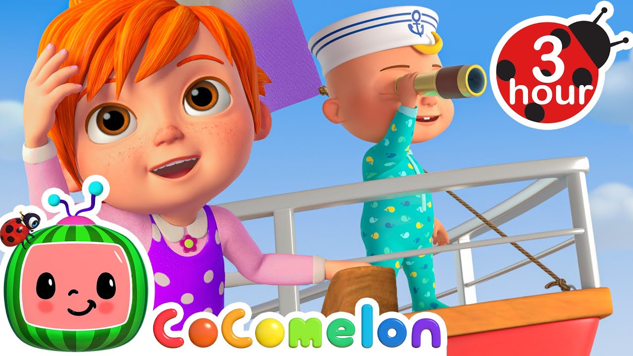 Row Row Row Your Boat (2024) ⛵ CoComelon Nursery Rhymes and Kids Songs | 3 HOURS | After School Club