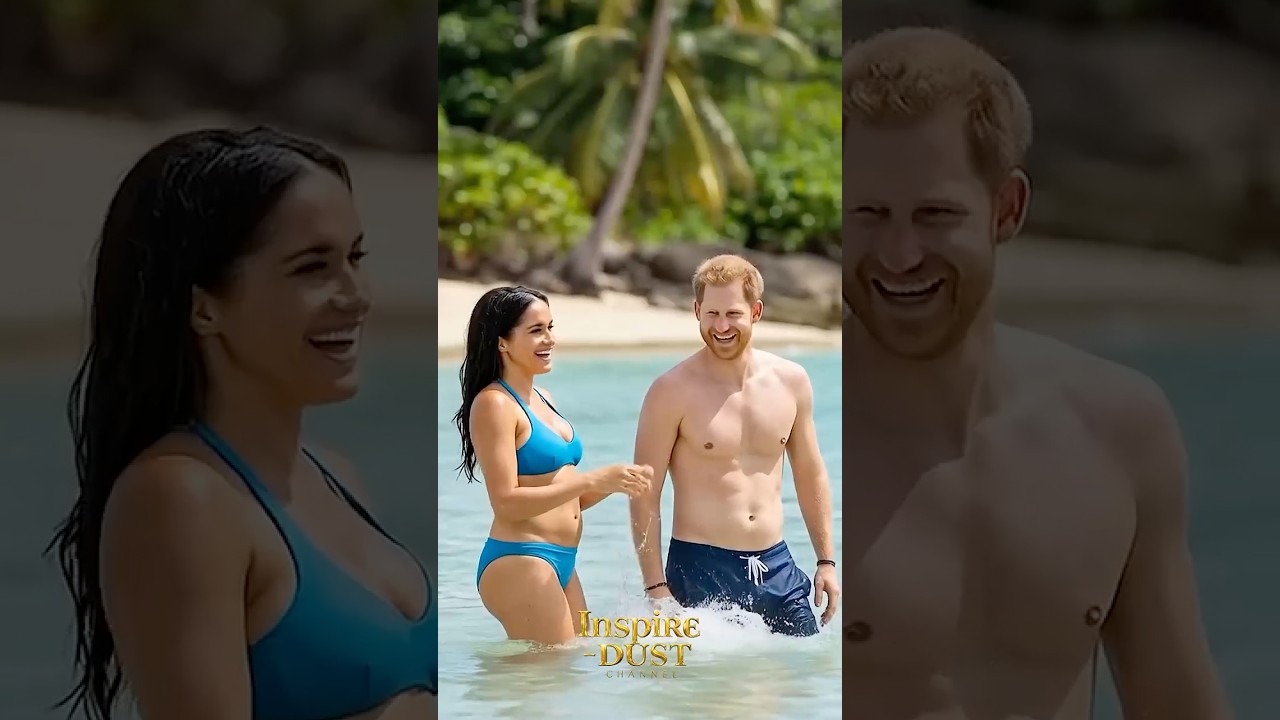 Royal Beach Smiles: Meghan’s Blue Bikini! #royalfamily  #family