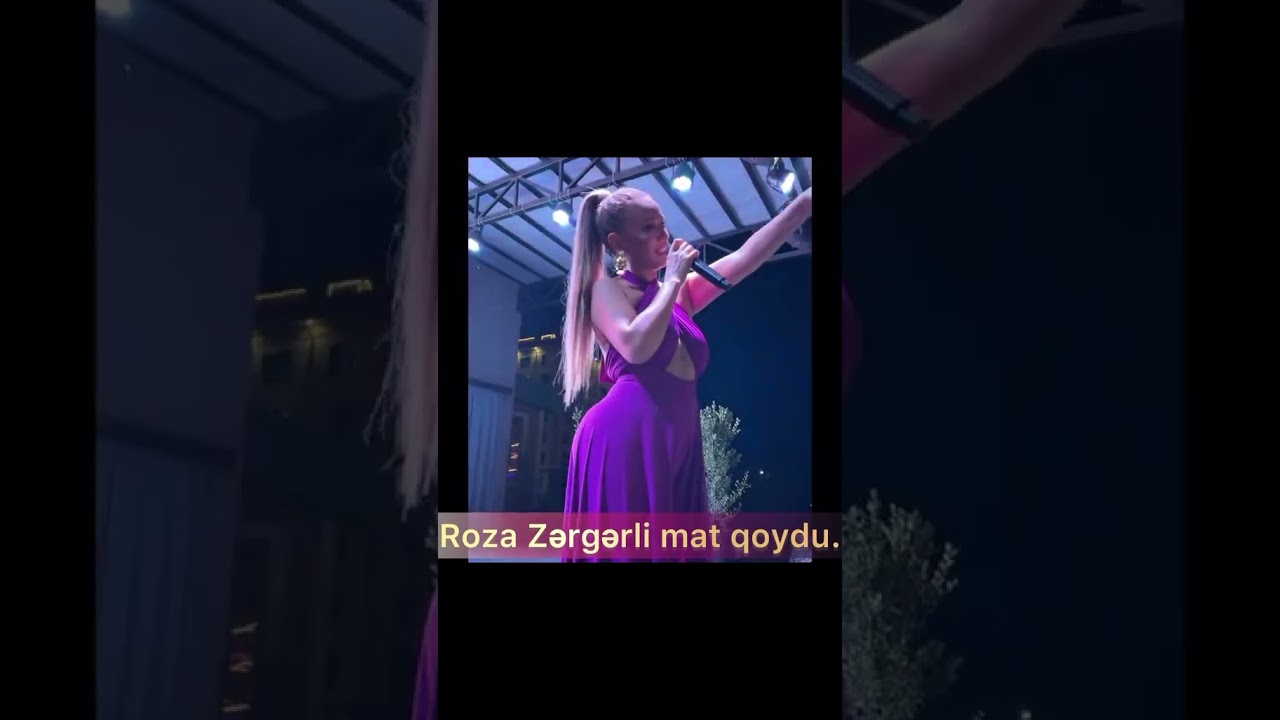 Roza Zərgərli çıxışı ilə mat qoydu #RozaZergerli #Keşfet