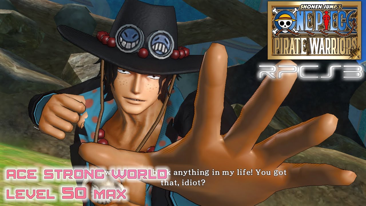 RPCS3 One piece pirate Warriors ACE Strong World (DLC) Level 50 MAX Gameplay