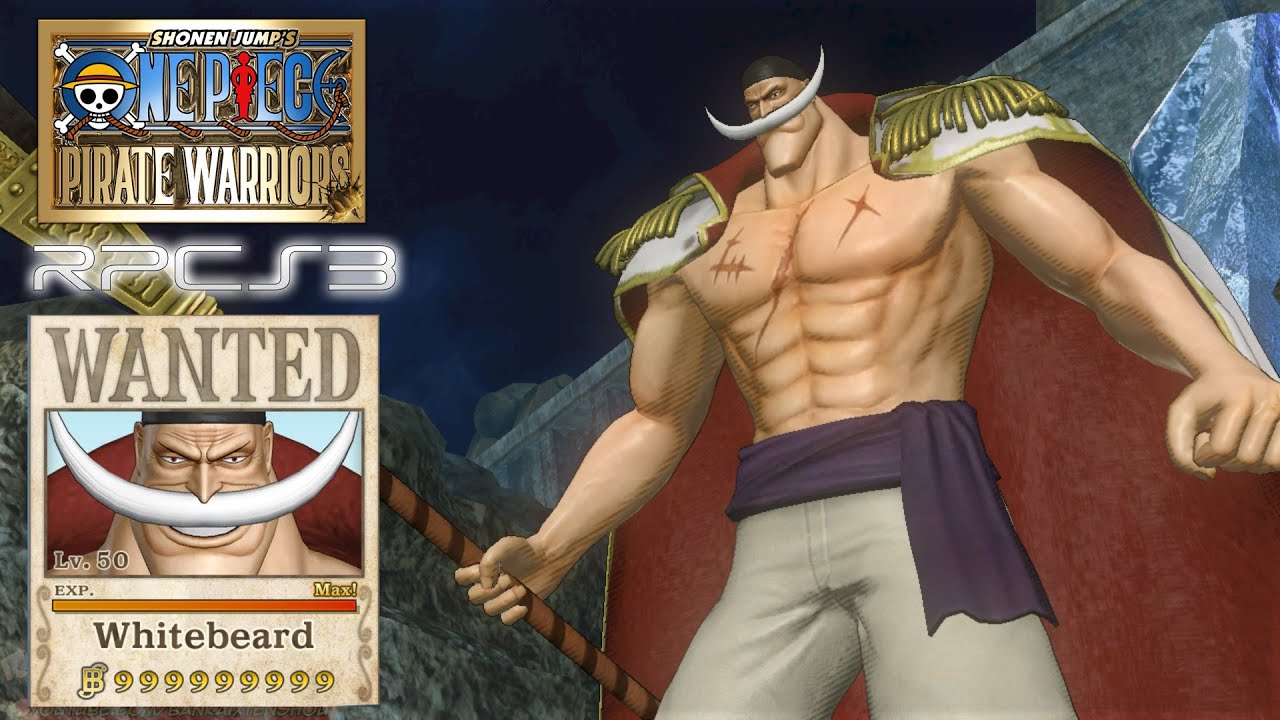 RPCS3 One piece pirate Warriors whitebeard Level 50 MAX Gameplay
