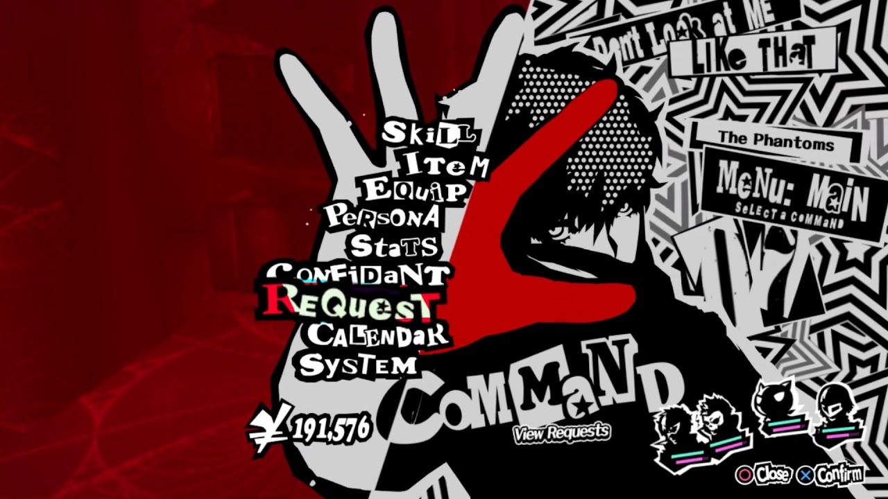 [RPCS3] Persona 5 Pause Menu - i7 3770 & GTX 1050TI