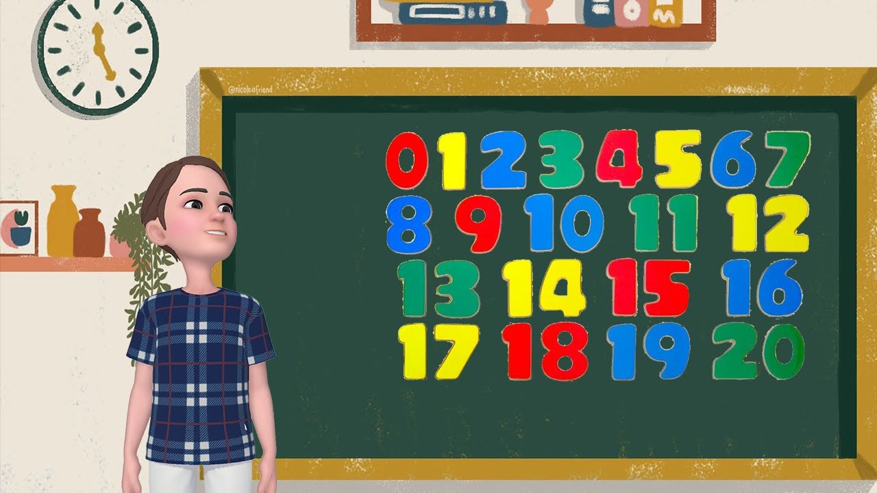 Rəqəmləri öyrənək (1-dən 20-yə qədər) | Reqemleri oyrenek (1-den 20-ye qeder)  @tehsilgovaz