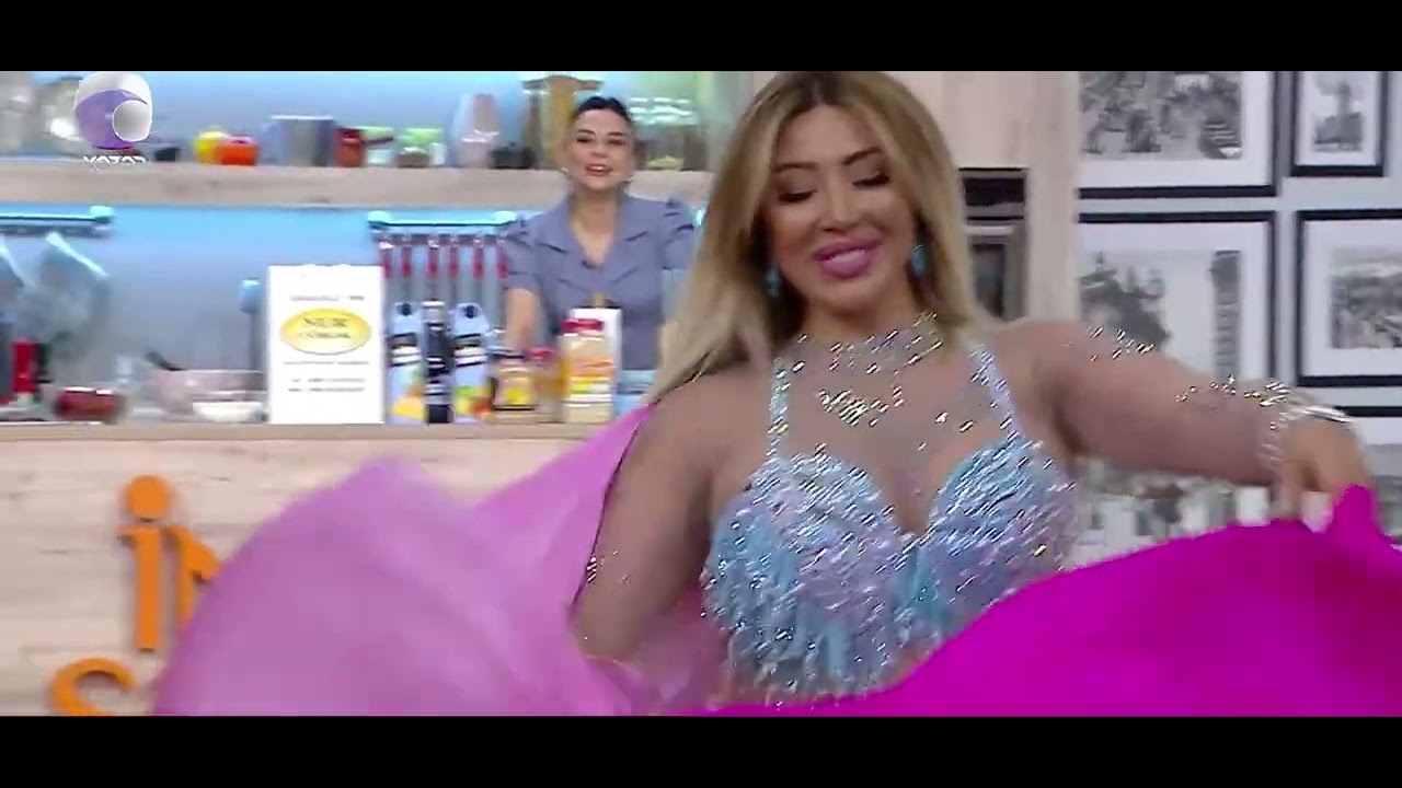 RƏQQASƏ AYGÜN XƏZƏR TELEVİZİYASI Yaylıqla Olan rəqsi
