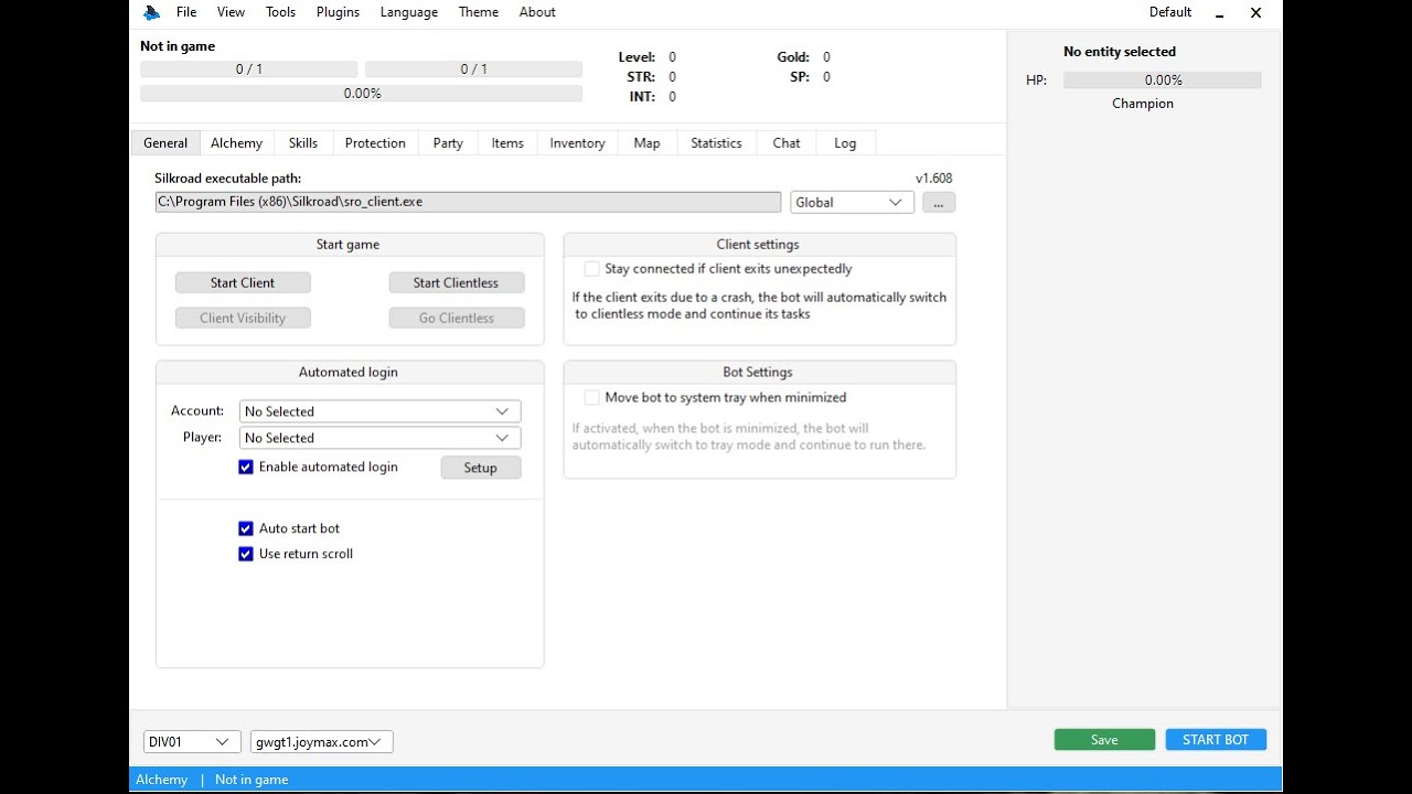 [RSBOT !! NEW FREE SOURCE BOT FOR [SILKROAD ONLINE GLOBAL