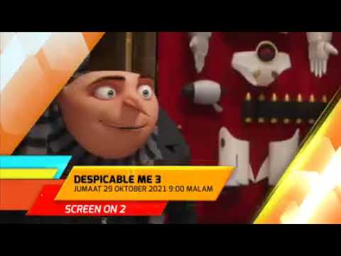 RTM TV2 :  [Despicable Me 3]   [Screen On 2]    (29 Oktober Jumaat 9.00 Malam)   Promo