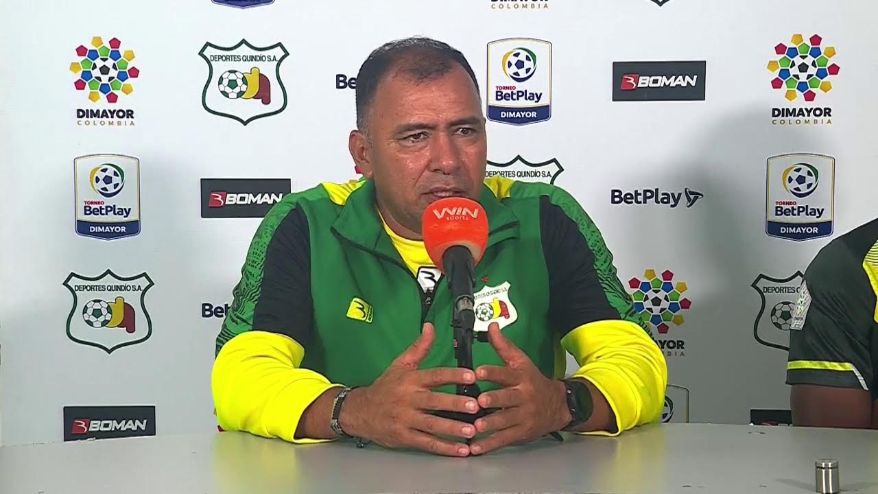 Rueda de prensa de Deportes Quindío tras su partido con Bucaramanga