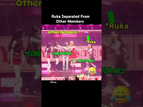 Ruka Almost Left On Stage. 👀😆 #babymonster #ruka #ahyeon #fypシ゚viral #shorts