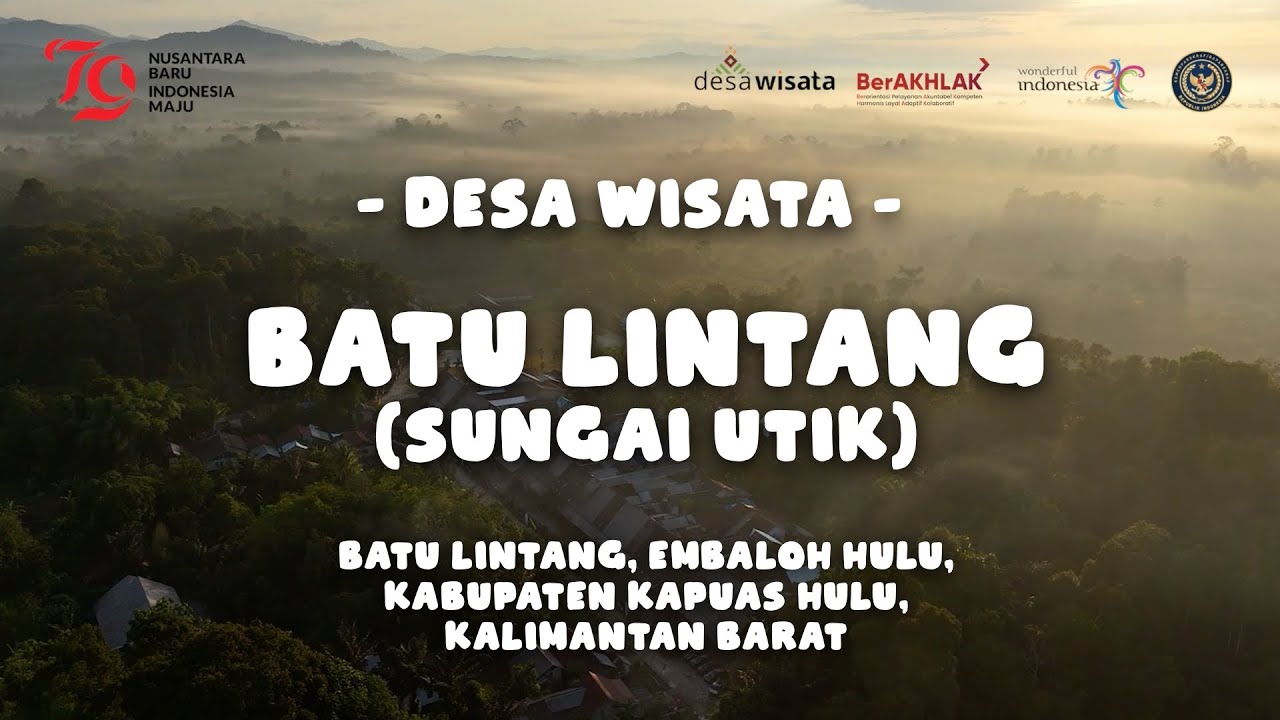 Rumah Tradisional Suku Dayak Iban di Desa Wisata Batu Lintang (Sungai Utik) Kapuas Hulu, Kalbar