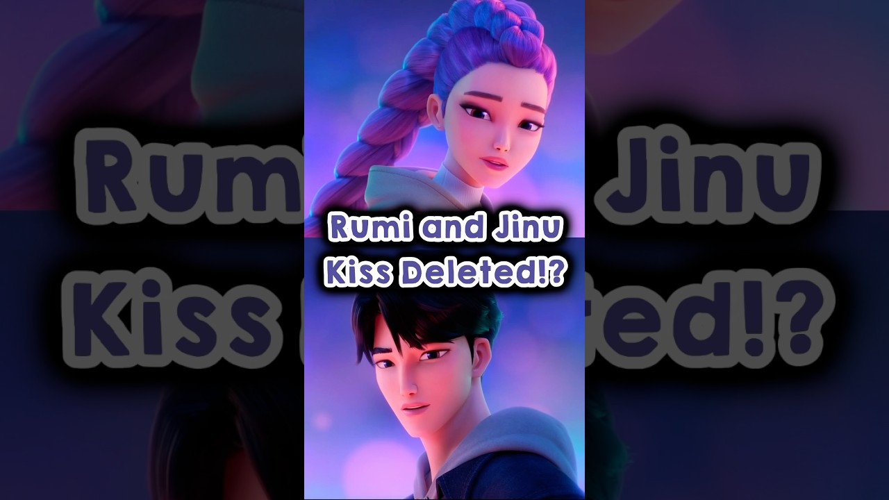 Rumi and Jinu Kiss Deleted Scene!? 😱 #kpopdemonhunters #netflix #shorts