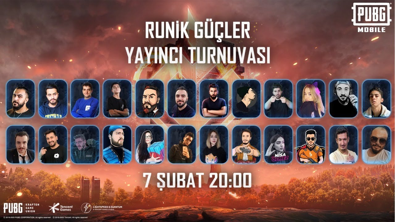 RUNİK GÜÇ YAYINCI TURNUVASI | PUBG Mobile