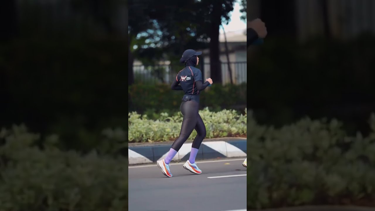 RUNNING HIJAB LEGGING KILAP #lycra #spandex #dance #legging