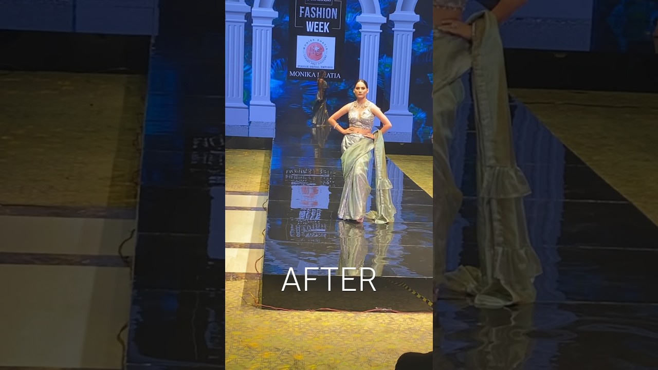 Runway walk 🔥#models #model_hit_video #runwaywalk #modeling #makeuplook #style #saree