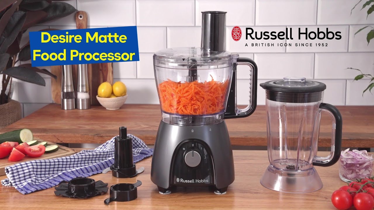 Russell Hobbs Desire Matte Charcoal Food Processor - RHFP2711