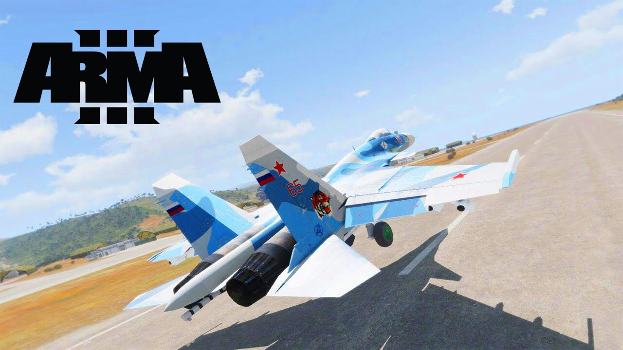 Russian Sukhio Su-33 Shot down By MIM- I45 Air Defense System - ArmA 3