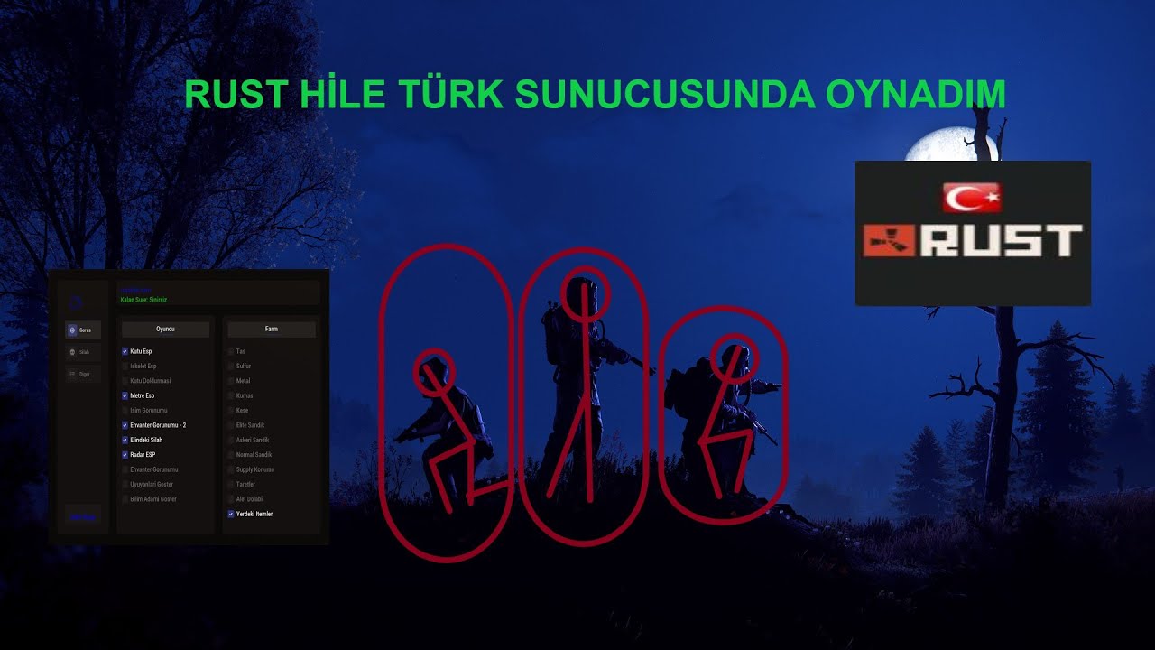 RUST HİLESİ ile TÜRK SUNUCUSUNDA OYNADIM.