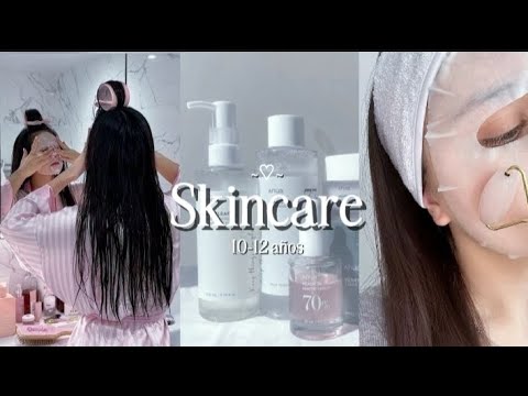 Rutina de skincare para niñas de 10 a 12 años de edad 👳🏻‍♀️🧴🧼 (Tips y recomendaciones 🛍🫧)