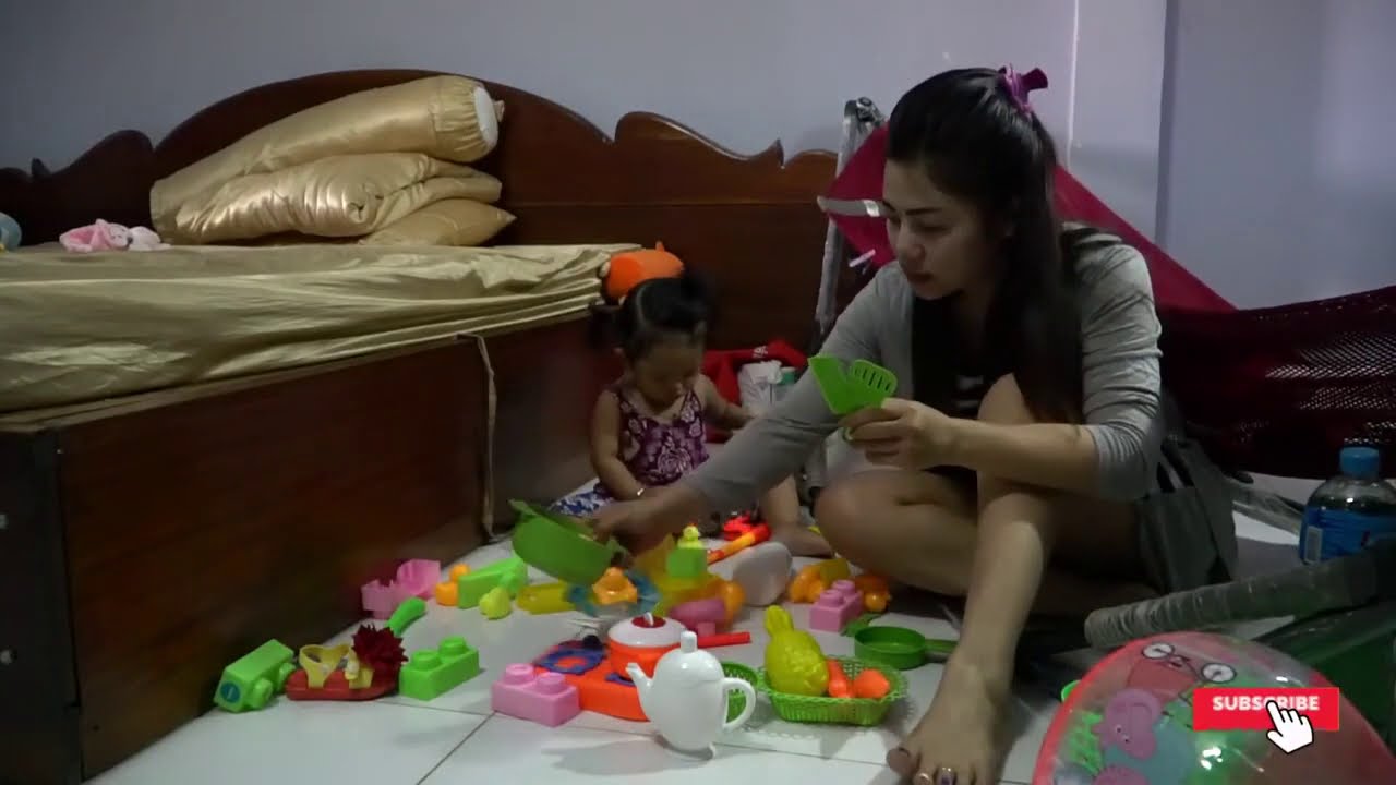 RUTINITAS MAMA MUDA DAN BAYINYA DI PAGI HARI