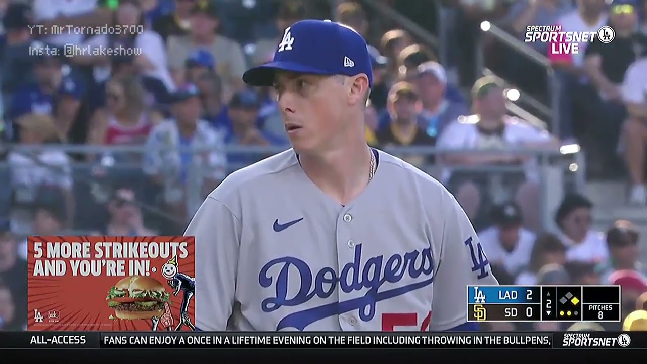 Ryan Yarbrough debut STRIKESOUT Cronenworth & Choi | LAD v SD (8/6/23)