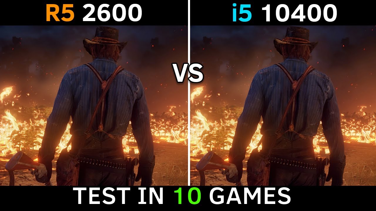 Ryzen 5 2600 vs i5 10400 | RTX 3060 | Test In 10 Games | 1080p