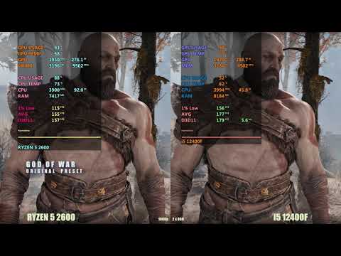 Ryzen 5 2600 vs i5 12400f