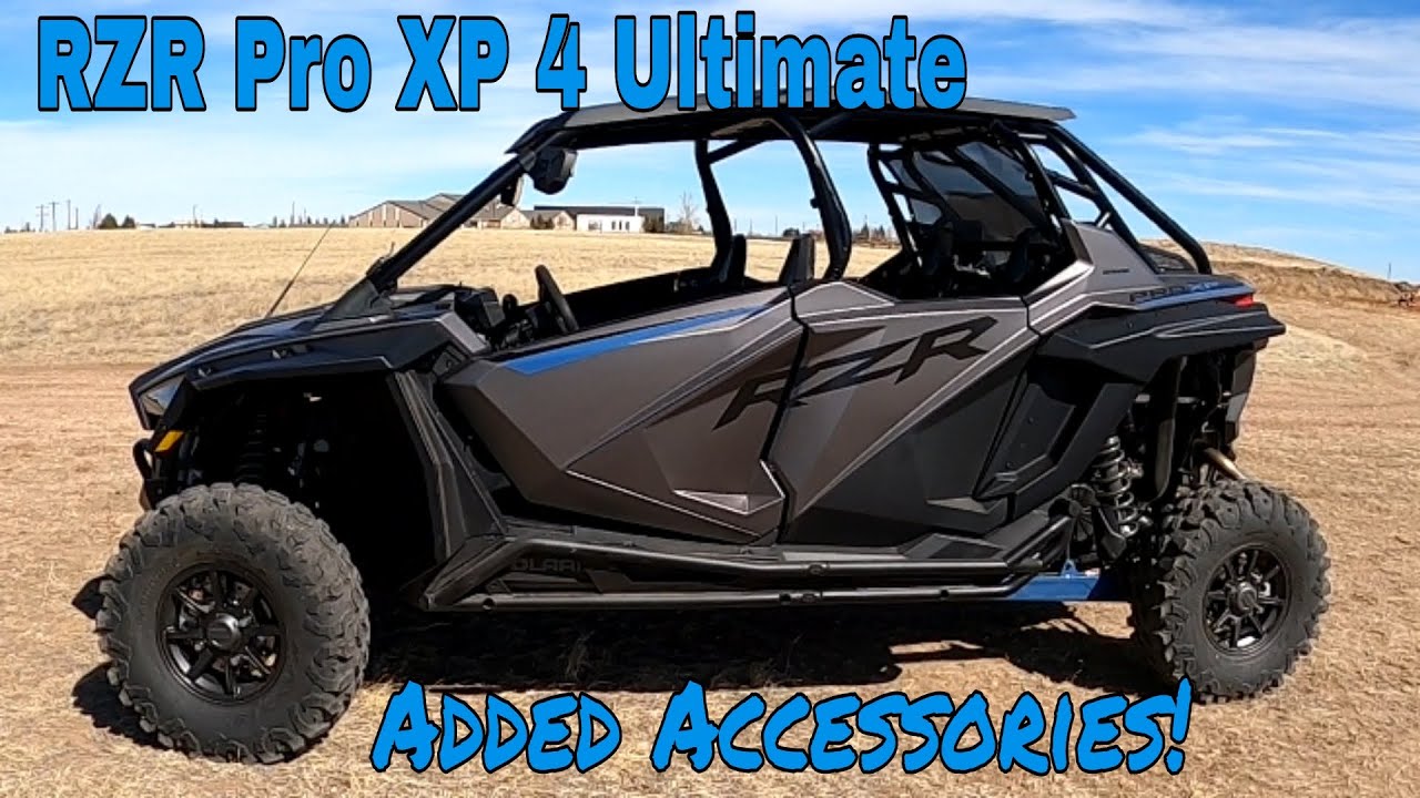 RZR PRO XP 4 ULTIMATE  |  6K PRO WINCH  |  XL FENDERS  |  POLY ROOF  |  WIND SCREEN AND MORE!