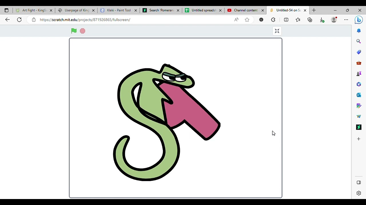 S eats P (Alphabet Lore vore animation)