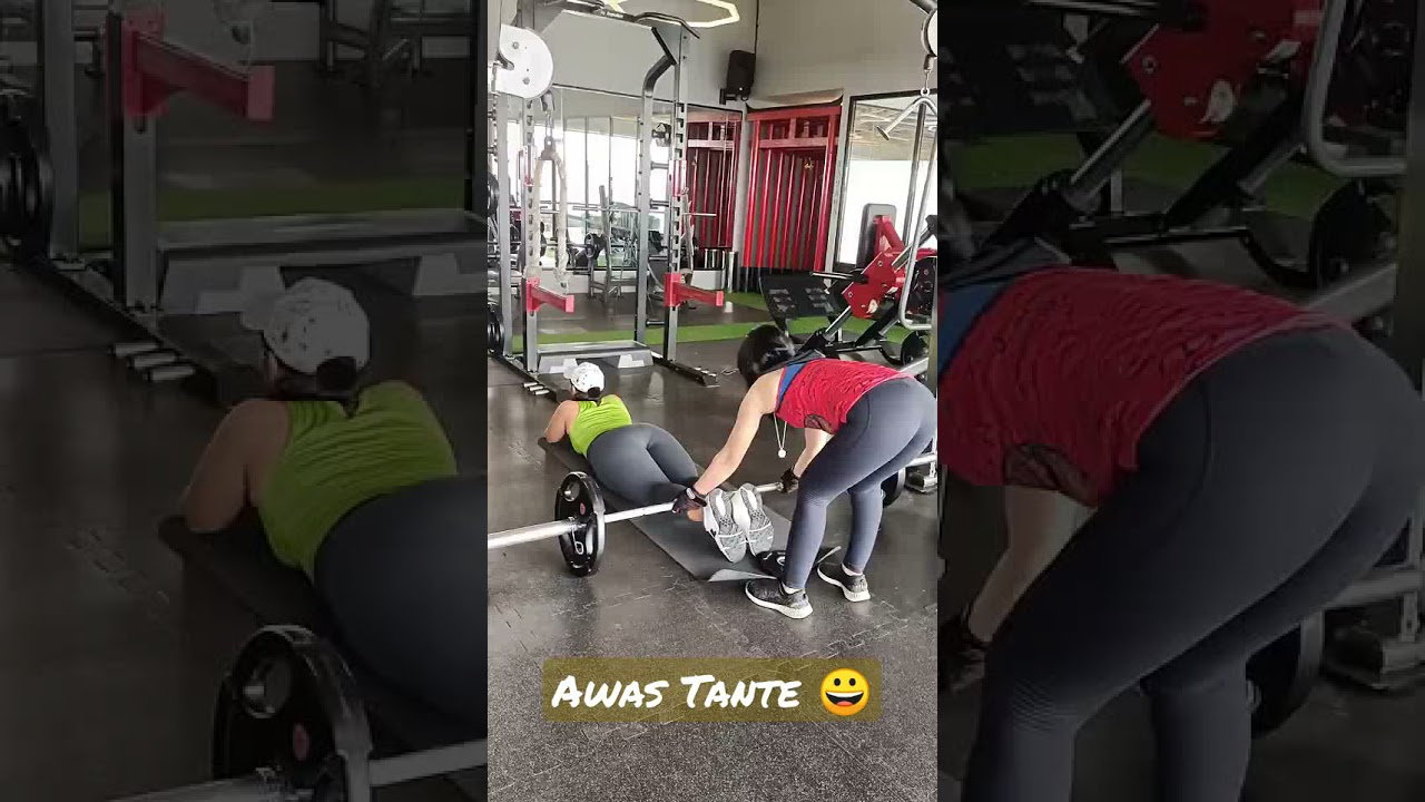 Saat tante nge-gym, gak tepos😀😂 #shorts #gym #sexy #viral