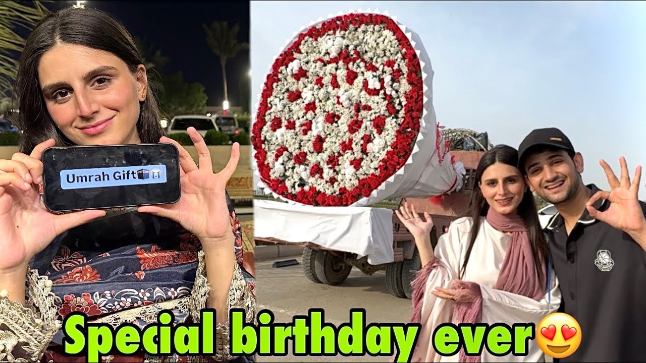 Saba ko birthday par huge bouquet ka surprise kardiya 😍 | pakistan’s biggest bouquet ever 💐