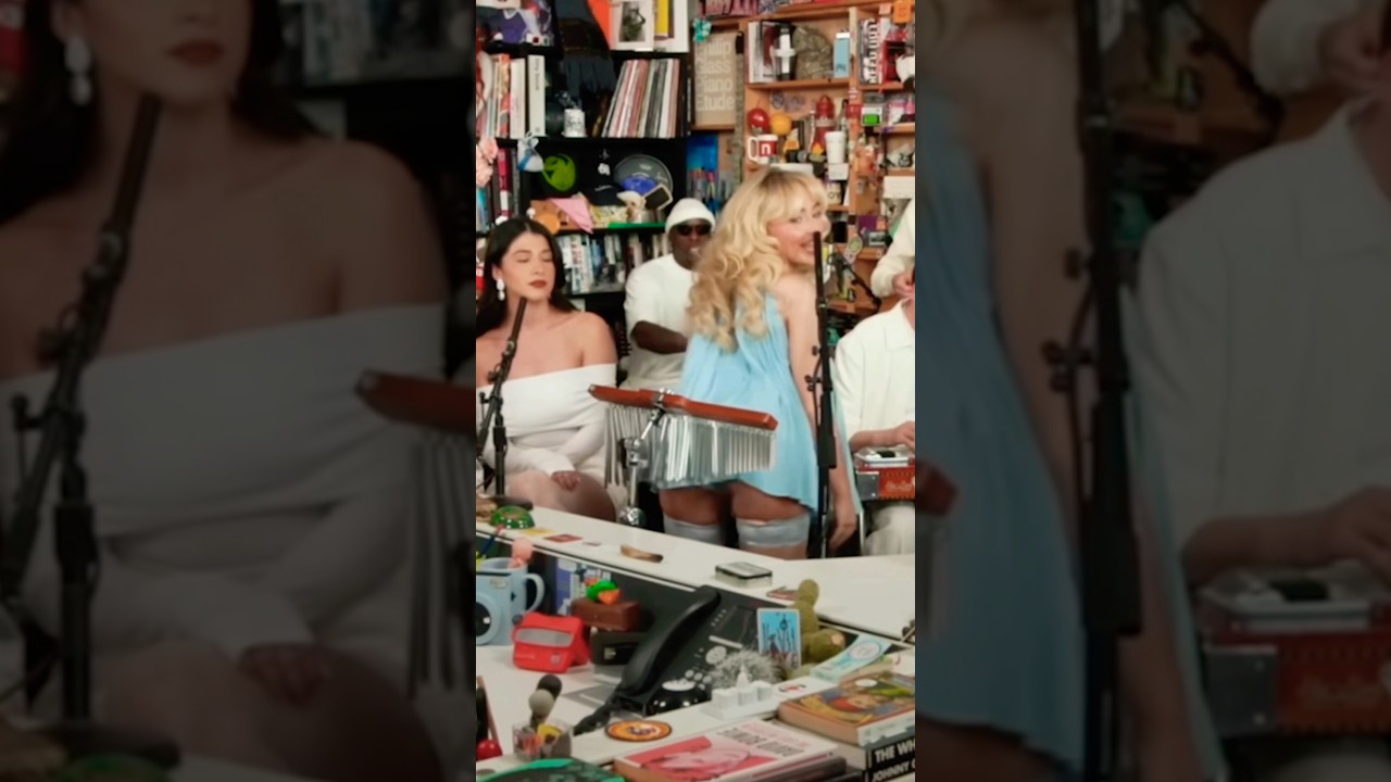 Sabrina Carpenter’s funniest Juno position ever 😂 #shorts #sabrinacarpenter #tinydeskconcert