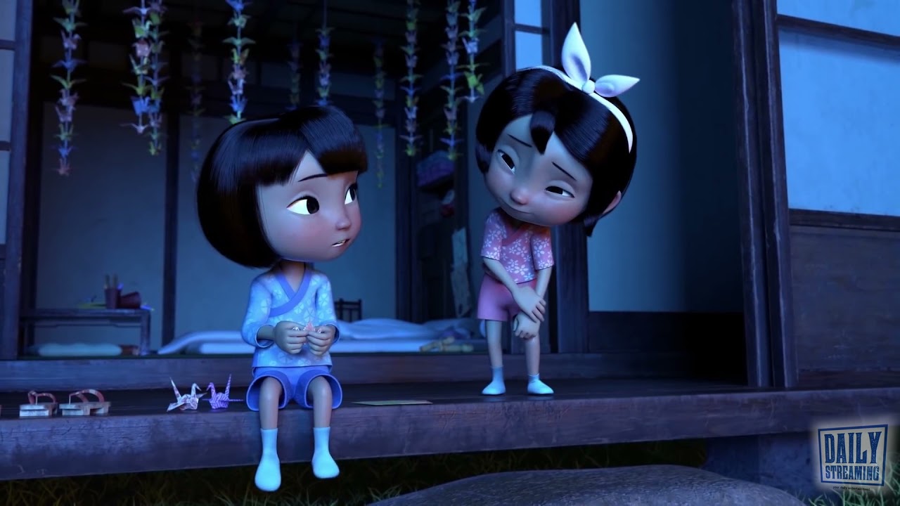 Sad Animation - 1000 Folded Cranes for Family - Kartun Sedih Bermakna - 1000 Origami Bangau