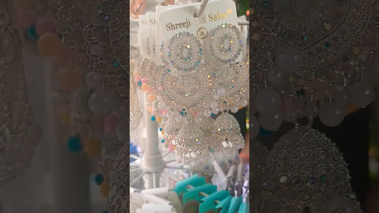 sadar bazar new collection beautiful jhumakas @earrings @yt short ♥️ 😍
