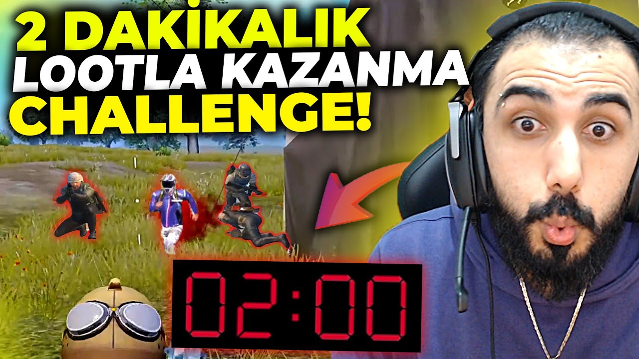 SADECE 2 DAKİKADA YAPTIĞIN LOOTLA KAZANMA CHALLENGE!! | PUBG MOBILE