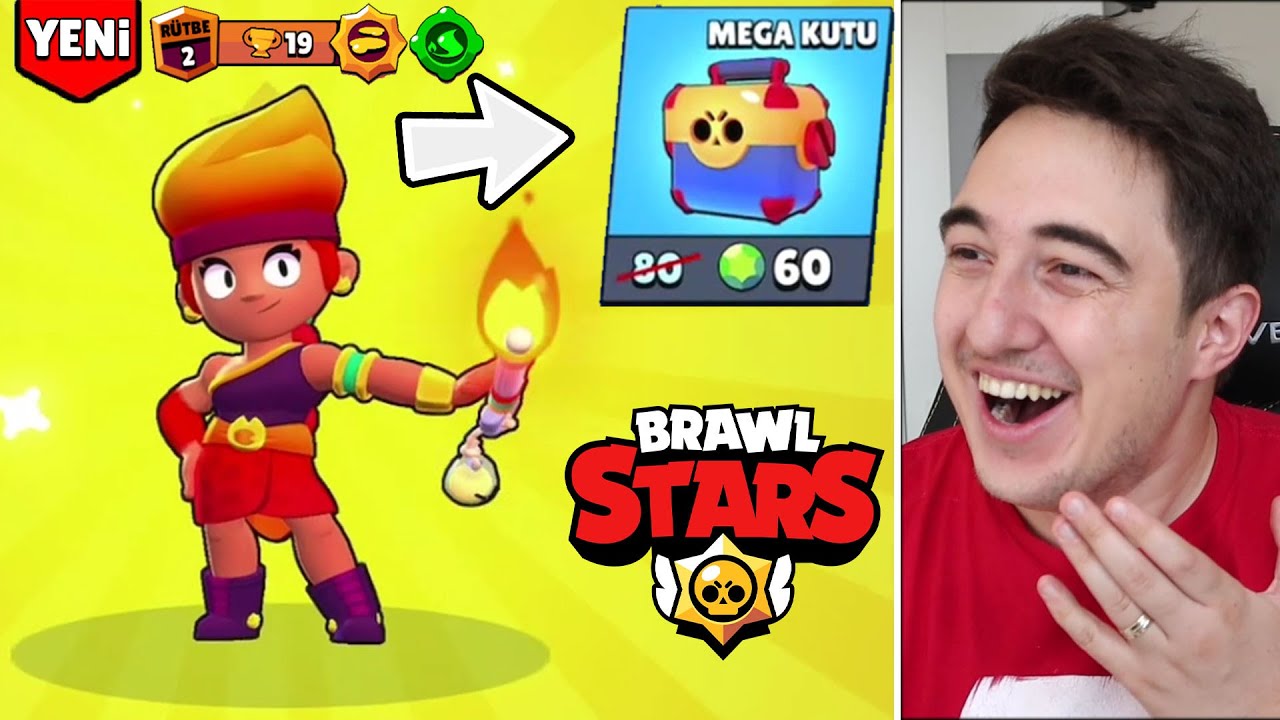 SADECE 60 ELMASA AMBER ÇIKARDIM! TEK MEGA KUTU, YENİ KARAKTER [Maxladık] BRAWL STARS