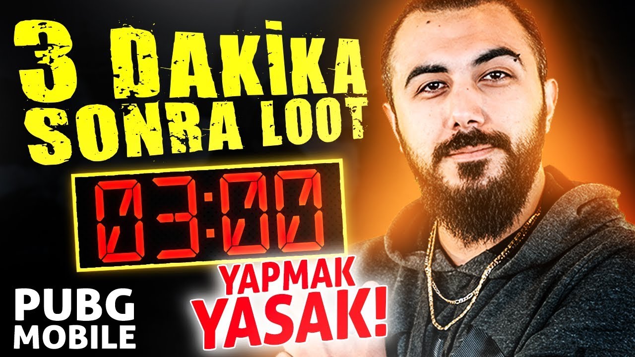 SADECE İLK 3 DAKİKA LOOT YAPARAK OYUNU KAZANMA CHALLENGE!! ONE MAN SQUAD | PUBG Mobile #TFF