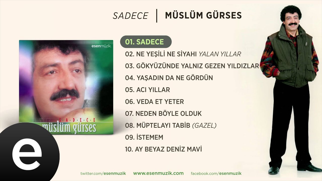 Sadece (Müslüm Gürses) Official Audio #sadece #müslümgürses - Esen Müzik