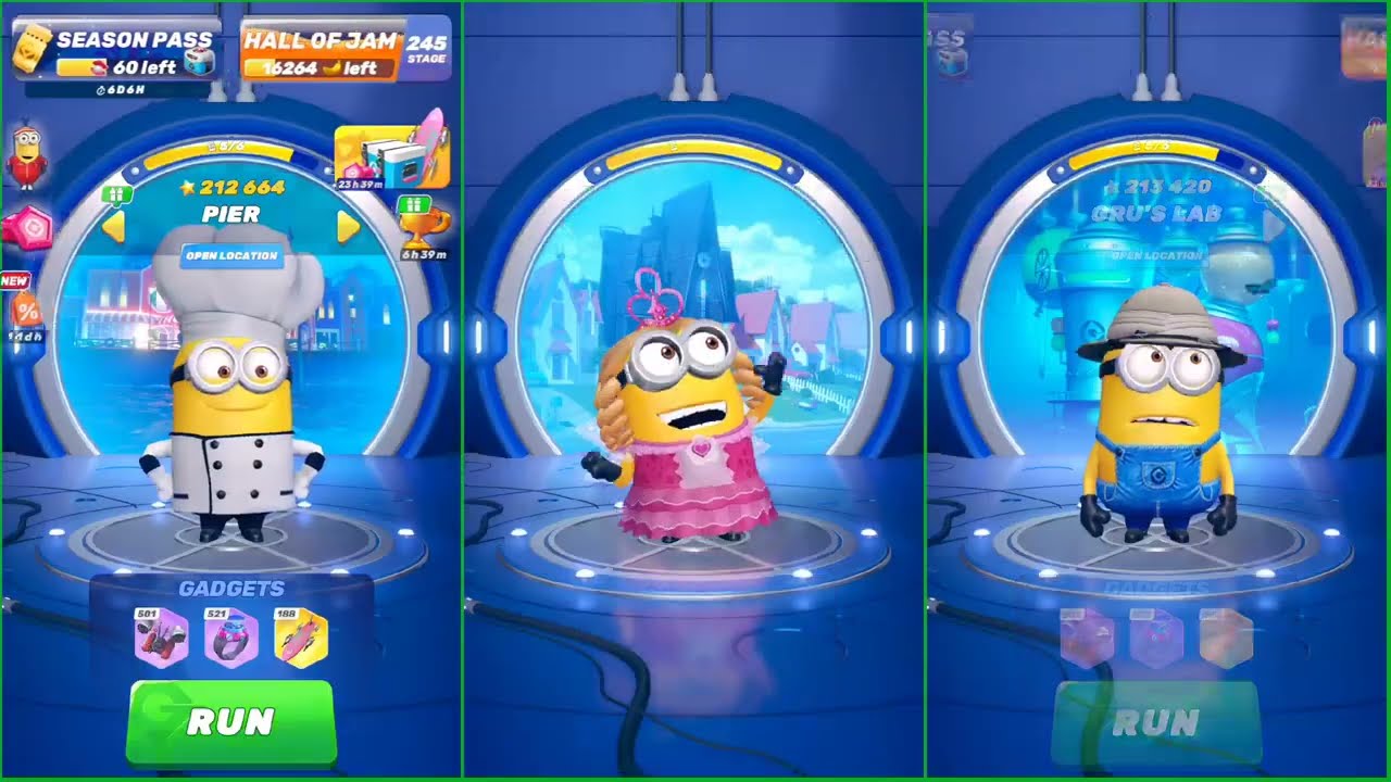 Safari vs Princess vs Baker | New Minion rush |