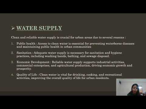 SAFE CITY, WATER SUPPLY AND SANITARY SYSTEMS