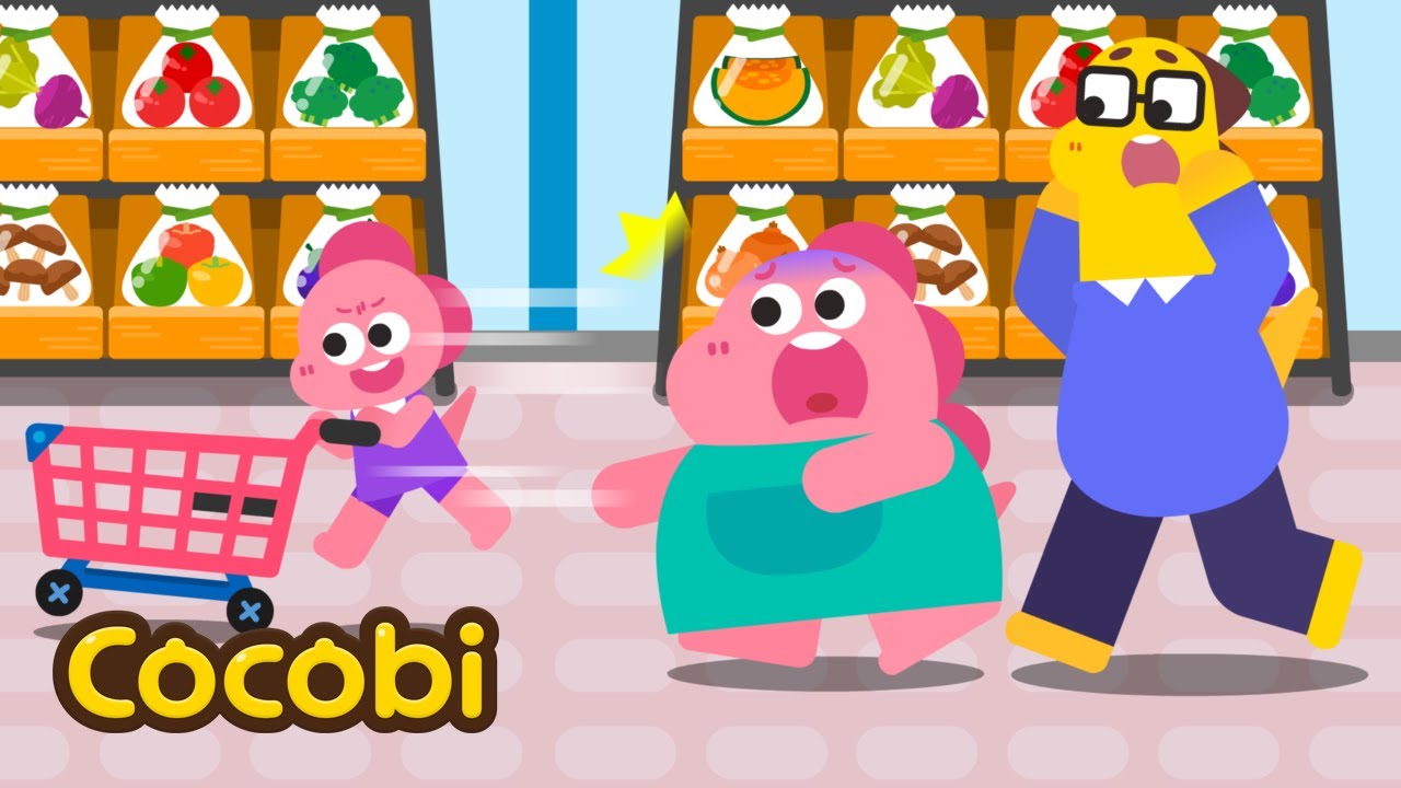 Safety Tips At the Mall | Lost in the Supermarket, Elevator Song and More! | Kids Songs | Cocobi