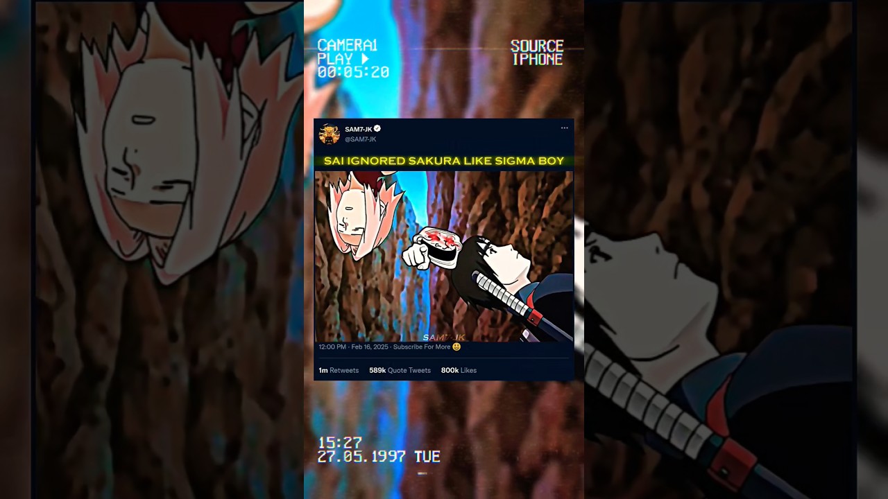 SAI IGNORED SAKURA LIKE SIGMA BOY 😏