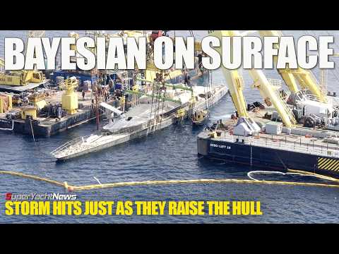 Sailing Yacht Bayesian Exclusive Footage/More Info of Raising | SY News Rp489