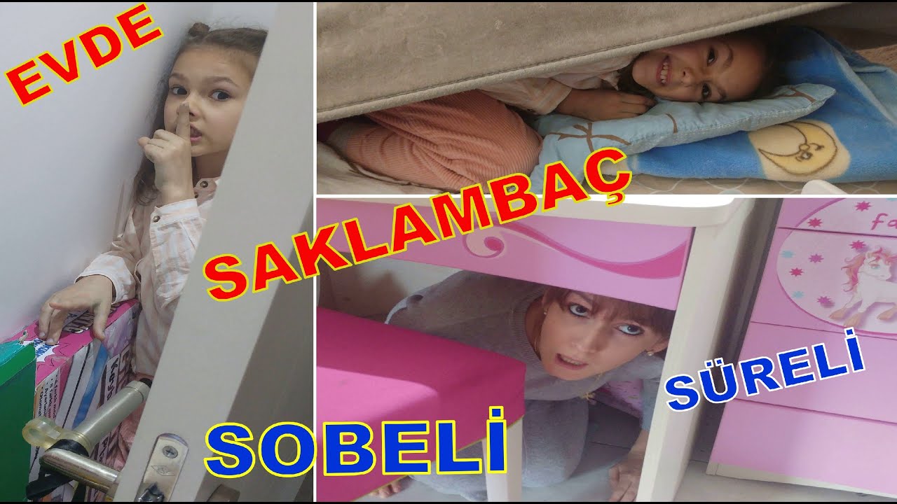 Saklambaç evde sobeli süreli slime hediyeli, eğlenceli video VLOG
